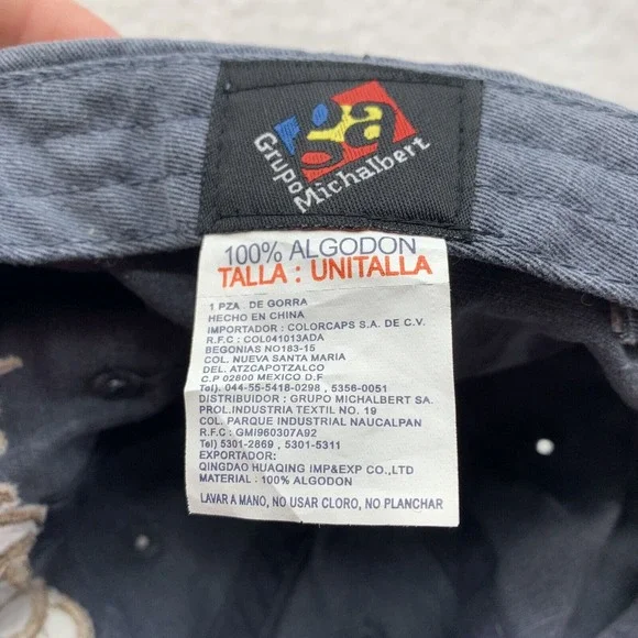 Cozumel Mexico Baseball Hat Adult OSFM Strap Back Blue Beach Vacation Graffiti - Picture 7 of 7